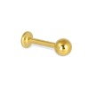 Wholesale 14K gold plated labret with cone/body piercing jewelry/body jewelry