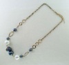 Wholesale Hot sales Fashion acrylic beaded gold necklace