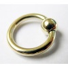 Wholesale 14K gold plated BCR,(titanium plated body piercing jewelry)