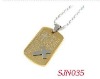 Wholesale stainless steel pendants with gold plating