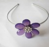 Wholesale 2011 Fashion purple acrylic flower headband Hair accesssary product