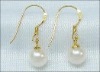 Pure and beautiful pearl drop earrings