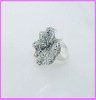 Wholesale gold plated fashion flower ring