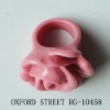 2010newest pink lovely flower figner ring