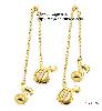 gold plating earrings/fashion earrings/metal earrings