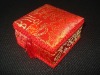 Padded Cloth Covered Brocade Corded Jewelry box