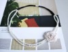 Wholesale Pearls Kntting Flower Elastic Headbands Girls Ladies Headbands