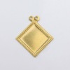 Wholesale 2011 Newest square Brass flower Jewelry accessories