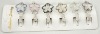 Wholesale Metal Hair Clips with Flower Shape Stone, Hair Accessories, Hair Jewelry