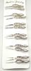 Wholesale Metal Hair Crossed S Shape Clips with Stone, Hair Accessories, Hair Jewelry