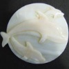 Wholesale natural shell accessory dolphin design