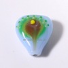 teardrop oblae glass beads