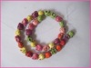 Multi-color turquoise skull beads