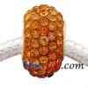 Wholesale Vnistar Silver Plated Crystal Bead Pgb599-15 With White Copper Single Core Wholesale