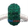 Wholesale Vnistar Silver Plated Crystal Bead Pgb599-9 With White Copper Single Core Wholesale