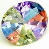 Wholesale multi-color oval shaped zirconia gemstones