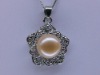 Wholesale 10 mm AAA elegant zircon freshwater pearl pendant HD3822