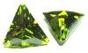 Wholesale Peridot stylish triangle shaped jewelry cz stone