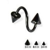 Wholesale cone-spiral-barbell/body piercing jewely