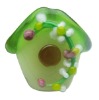 house shaped lampwork glass bead RY002571