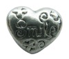 Wholesale heart shape metal beads RY001853