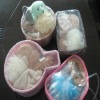 Wholesale bath set in bag wooden bath set