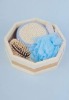 Wholesale bath set with blue color