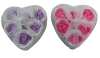 Wholesale 6pc Double-color Rose Bath Flower