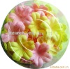 Wholesale scented color soap carved flower
