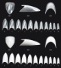 Wholesale nail tips short modern french tip(33-34#)