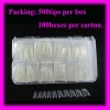 Wholesale 500 Clear French Acrylic Artificial False Tips