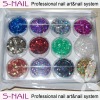 Wholesale nail art accessories/butterfly glitter shapes set