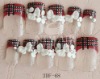 Wholesale VIVI NAIL GENIUS SERIES-OVAL 3DF CRYSTAL FLOWER NAIL