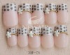 Wholesale VIVI NAIL GENIUS SERIES-OVAL 3DF CRYSTAL FLOWER NAIL