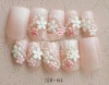 Wholesale Rhinestone DECORATED PINK COLOR NAIL ART TIP