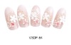 Wholesale PB001-3DF OVAL CRYSTAL FLOWER NAIL