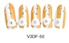 Wholesale PB001-3DF OVAL CRYSTAL FLOWER NAIL