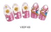 Wholesale PB001-3DF OVAL CRYSTAL FLOWER NAIL