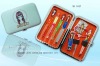 Wholesale cosmetic manicure set with girl printing