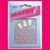 3D Nail art sticker with rhinestone