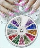 Wholesale Nail Art Rhinestone Glitter nail tip