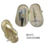 Wholesale shoe style pu bag manicure set