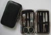 black manicure finger nail clipper with wallet style