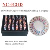 Wholesale (NC-0124D) Nail Clippers with Beauty / Girl Coating 24Pcs in Display