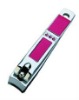 Wholesale durable and utility pink nail clipper