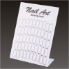 White nail polish display plate