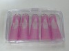 pink plastic nail form
