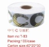 Wholesale Nail Art(500pcs Medium C-Shaped Black and Gold Disposable Nail Forms)