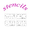 Stencils for nail printing