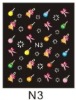Wholesale Christmas nail sticker as decoration ( MD-CNS003A )